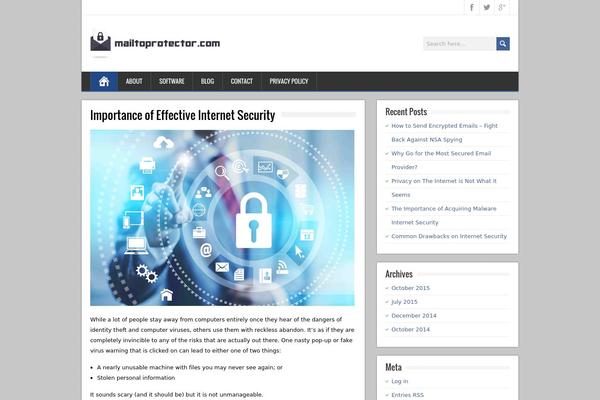 mailtoprotector.com site used Mailtoprotector