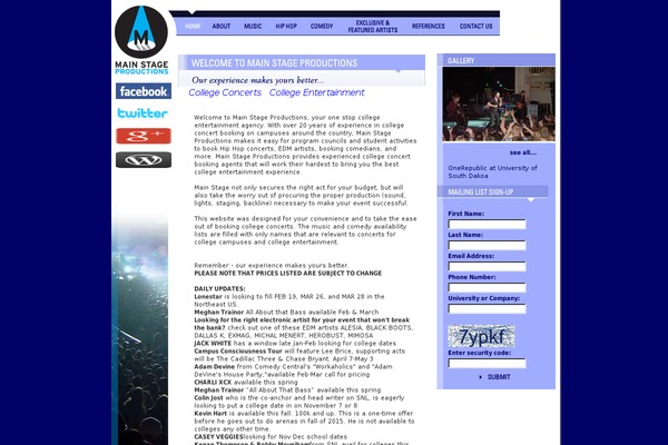 WordPress website example screenshot