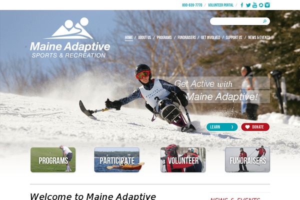 maineadaptive.org site used Maine-adaptive