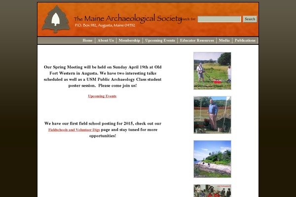 mainearchsociety.org site used Custom