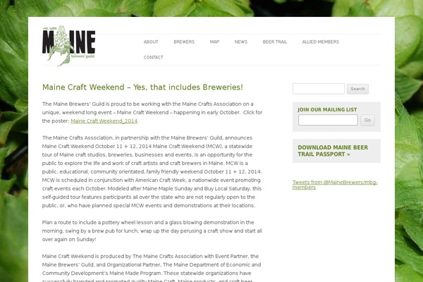 mainebrewersguild.org site used Mainebrewers