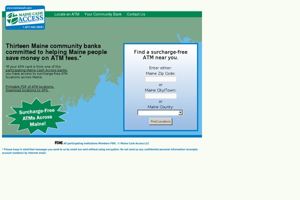 mainecashaccess.com site used Mainecash