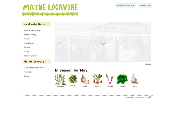 mainelocavore.org site used Mainelocavore