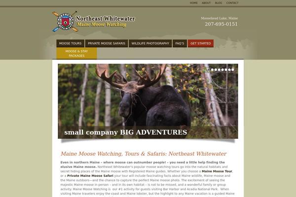 mainemoosewatching.com site used Organic_theme_earth