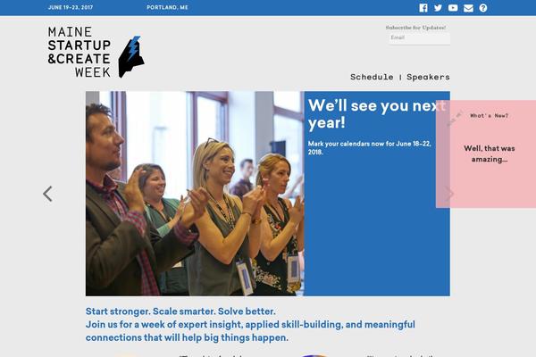 mainestartupandcreateweek.com site used Mscw
