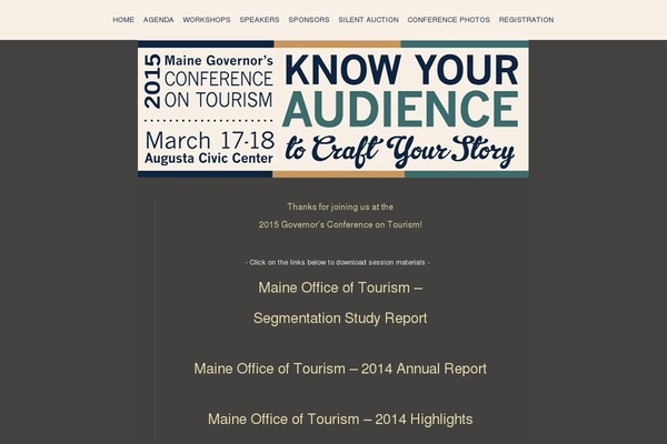 mainetourismconference.com site used Maine_tourism_conference_2013_v4