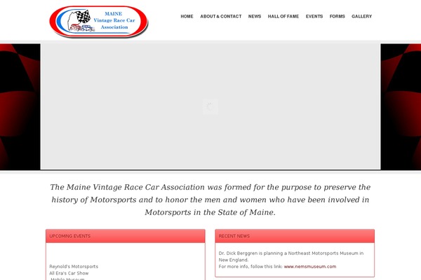 mainevintageracecars.com site used Perspectivewp