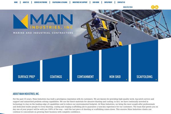 mainindustries.com site used Main-ind