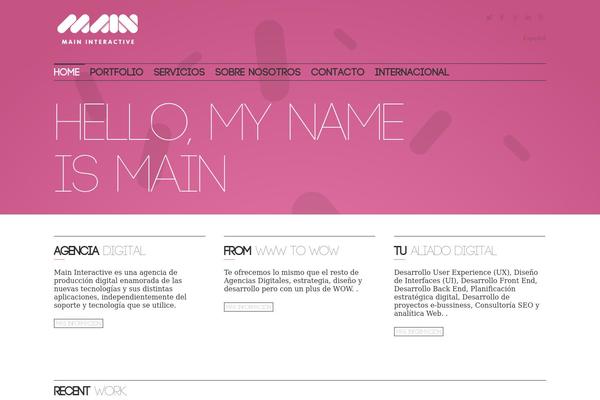 Masculine theme site design template sample
