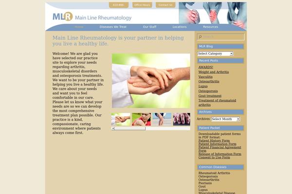 mainlinerheumatology.com site used Mlr