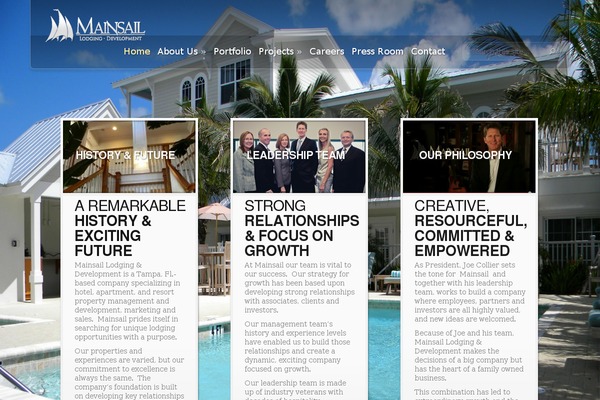 mainsailhotels.com site used InStyle