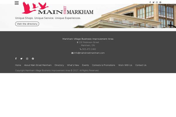 mainstreetmarkham.com site used Tbachflowers