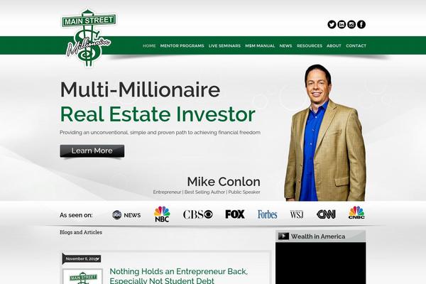 mainstreetmillionaire.com site used Mikeconlon