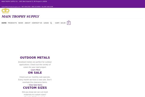 Flatsome theme site design template sample