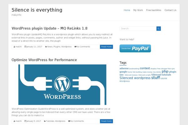 Spacious theme site design template sample