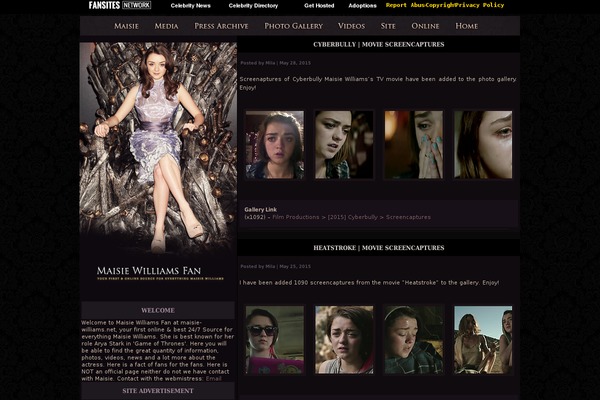 maisie-williams.net site used Version001