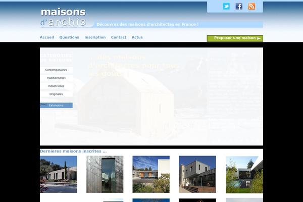 maisons-archis.com site used Surreal Reality