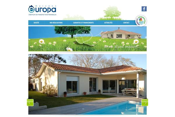 Europa theme site design template sample