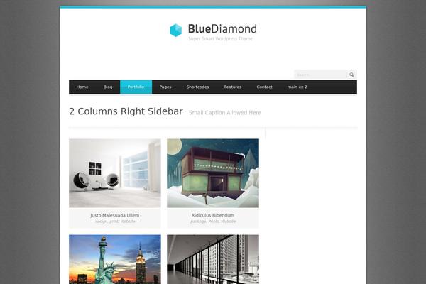 Blue Diamond v1.09 theme site design template sample