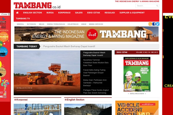 majalahtambang.com site used Tambang