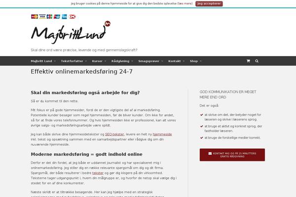 majbrittlund.dk site used Aperture