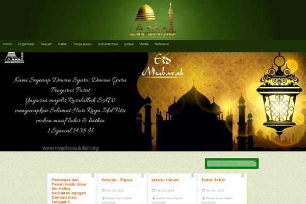 majelisrasulullah.org site used Shaha-child