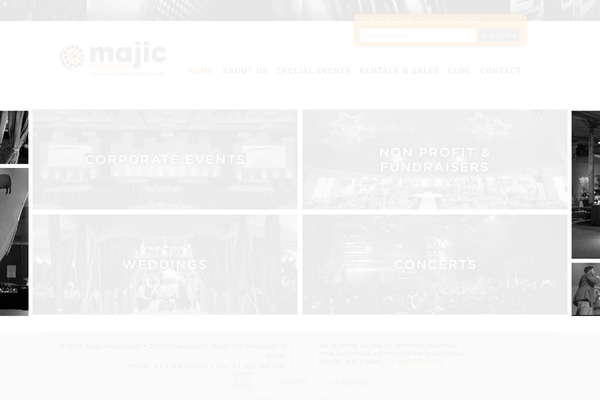 majic theme websites examples