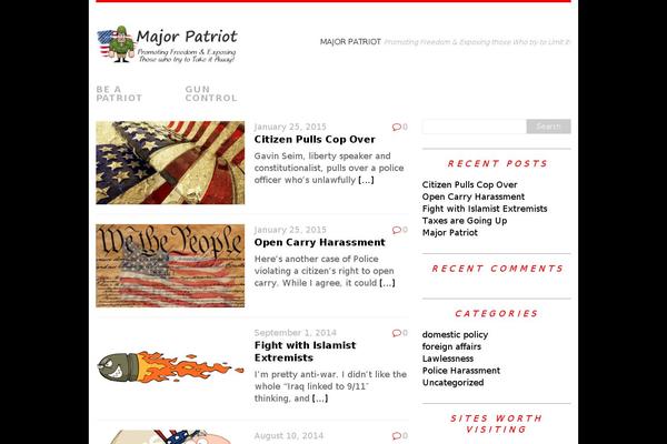 majorpatriot.com site used Mh_purity_lite