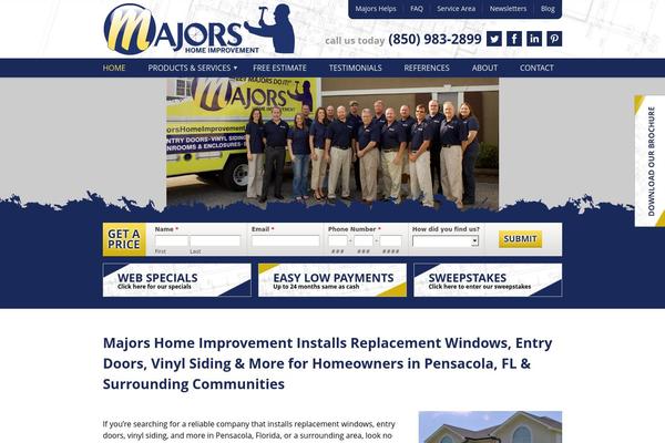 majorshomeimprovement.com site used Majors