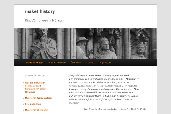 make-history.de site used Twentyeleven-mh