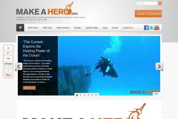 makeahero.org site used Makeahero