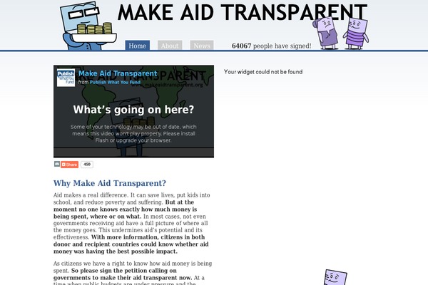 makeaidtransparent.org site used Mat