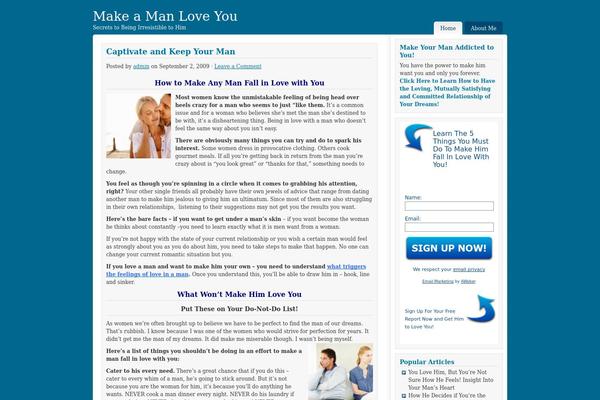 makeamanloveyou.com site used Shades of Blue
