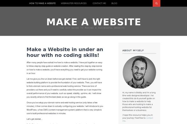 WordPress website example screenshot