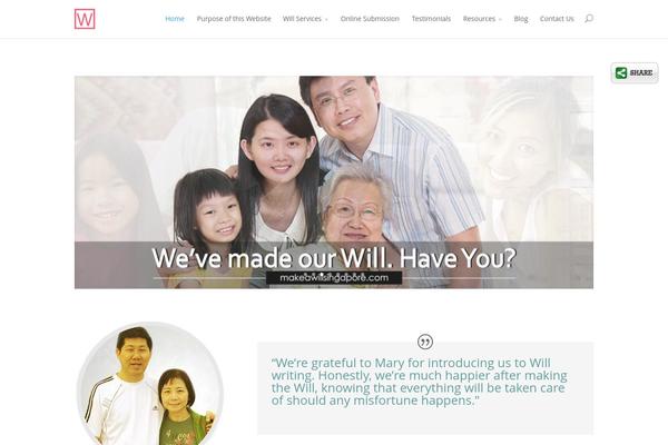 Divi theme site design template sample