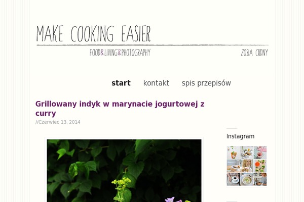 makecookingeasier.pl site used HTML5 Blank