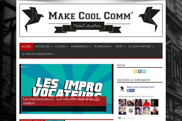 makecoolcomm.fr site used Jarida_wp_2.0.0