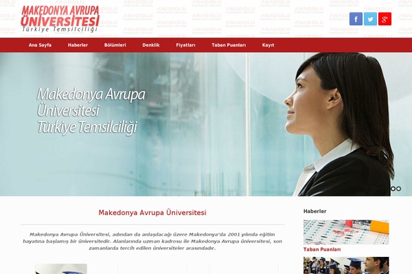 Vantage theme site design template sample