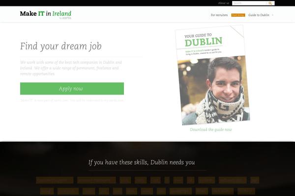 makeitinireland.com site used Ireland