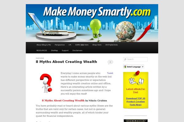 makemoneysmartly.com site used Twentyeleven-3menu