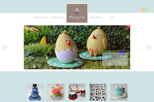 Cake theme site design template sample