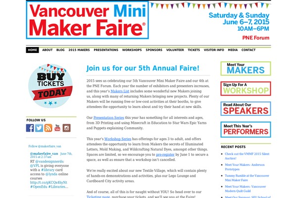 makerfaire.ca site used Deadline-child
