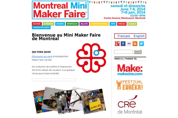 makerfairemontreal.ca site used Minicoraline