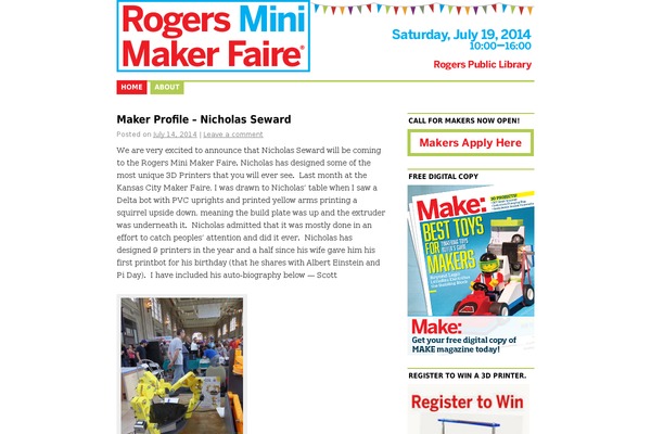 makerfairerogers.com site used Minicoraline