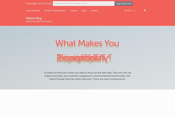 Storefront theme site design template sample