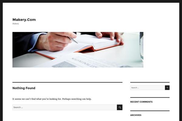 WordPress website example screenshot