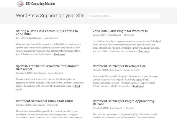 WordPress website example screenshot