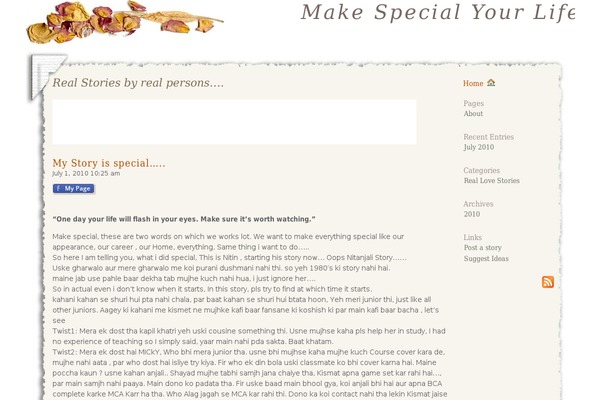 WordPress website example screenshot