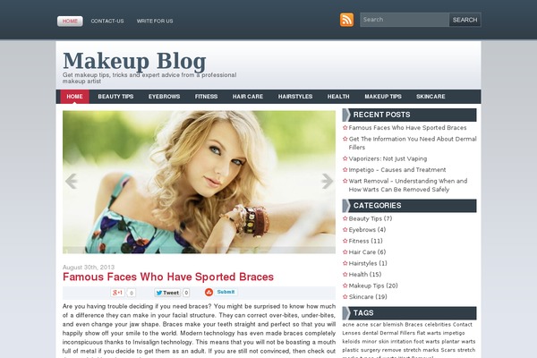 Beautystyle theme site design template sample