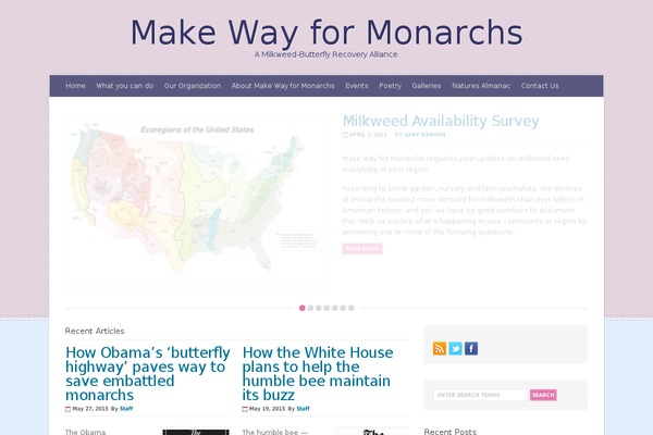 makewayformonarchs.org site used Wp-venus105